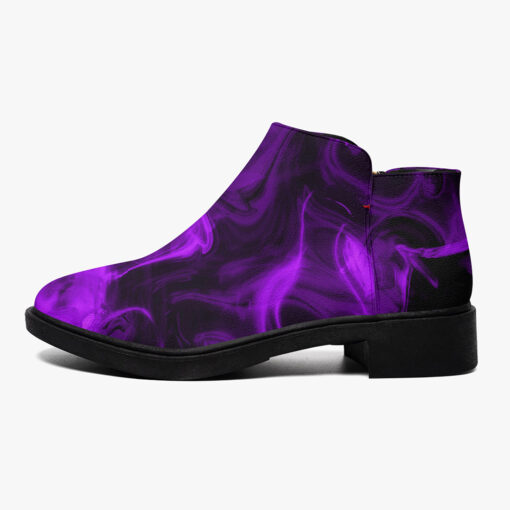 Violet Neon Fire Fashion Boots - Image 5