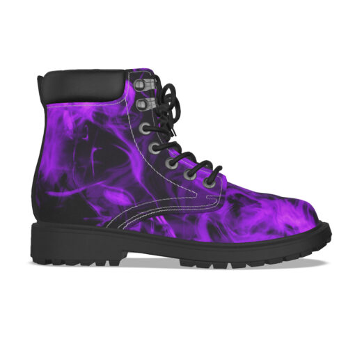 Violet Neon Fire Classic Boots - Image 4