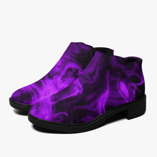 Violet Neon Fire Fashion Boots - Image 6