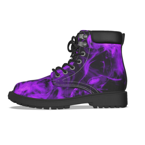 Violet Neon Fire Classic Boots - Image 3