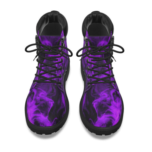 Violet Neon Fire Classic Boots - Image 6