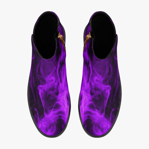 Violet Neon Fire Fashion Boots - Image 3