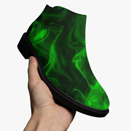 Fashion Boots Green Neon Fire Smoke - Image 3