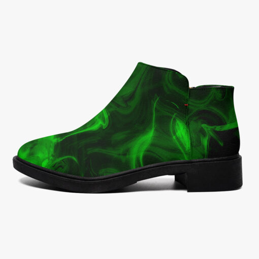 Fashion Boots Green Neon Fire Smoke - Image 4