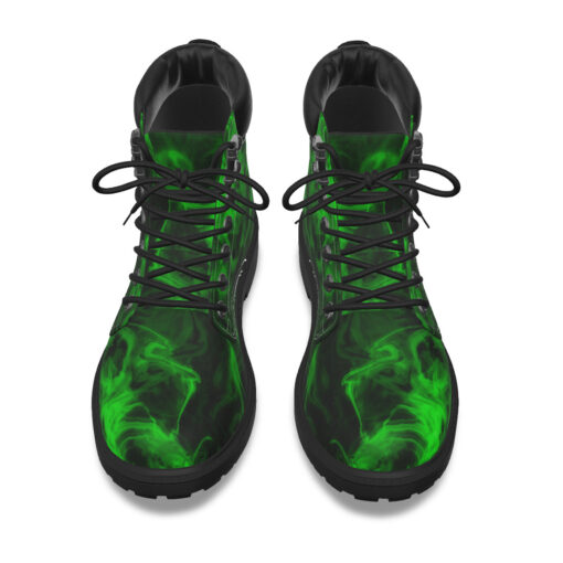 Classic Boots Green Neon Fire Smoke - Image 6