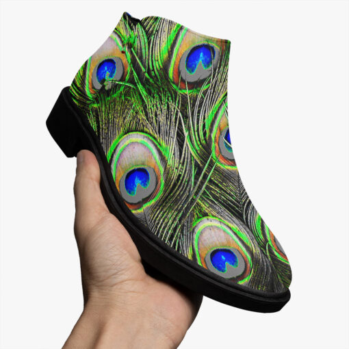 Peacock Plumage Fashion Boots - Image 3