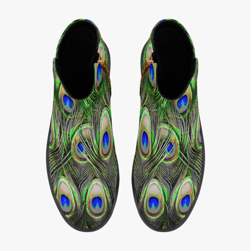 Peacock Plumage Fashion Boots - Image 7