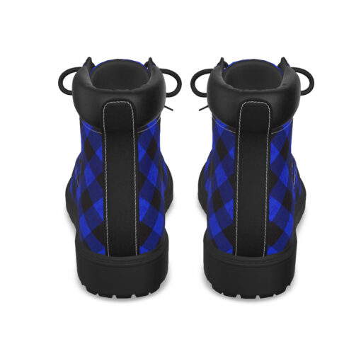 Blue Checkered Classic Boots - Image 7