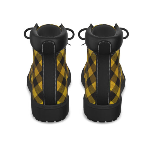 Yellow Checkered Classic Boots - Image 7