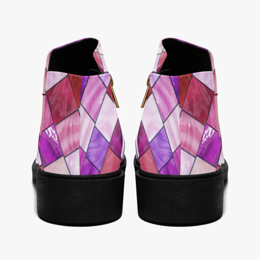 Stained Glass Mosaic Fashion Boots - Image 6