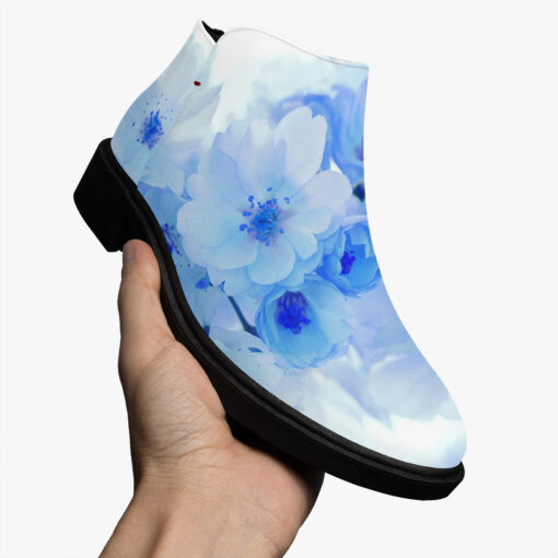 Blue Flowers Fashion Boots - Image 4