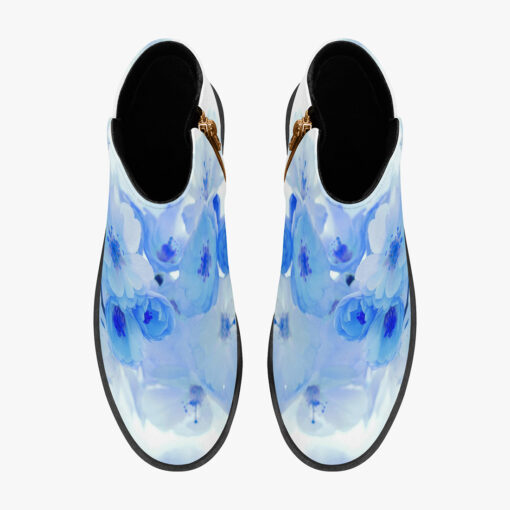 Blue Flowers Fashion Boots - Image 3