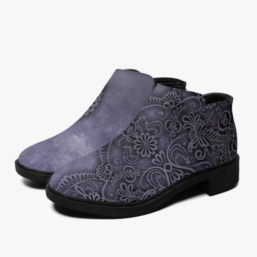 Sides Lace Pattern Fashion Boots - Image 5