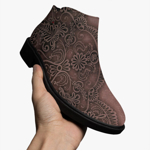 Sides Lace Pattern Fashion Boots - Image 4