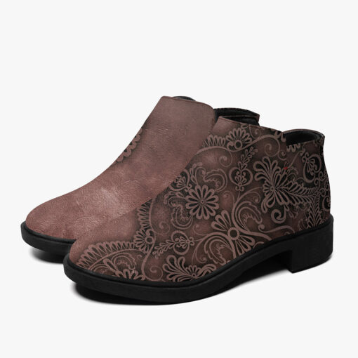 Sides Lace Pattern Fashion Boots - Image 6