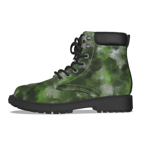 Green Canvas Camouflage Classic Boots - Image 3