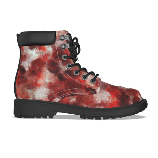 Red Canvas Camouflage Classic Boots - Image 4