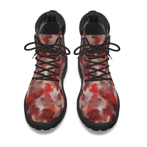 Red Canvas Camouflage Classic Boots - Image 6