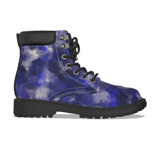 Blue Canvas Camouflage Classic Boots - Image 4