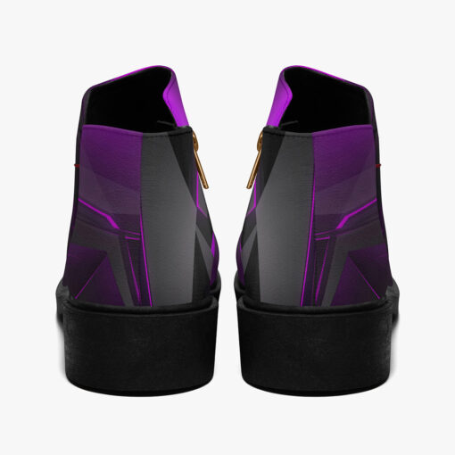 Violet Geometric Abstraction Fashion Boots - Image 6