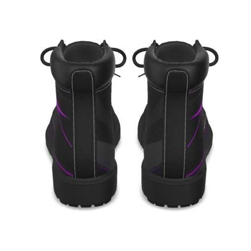 Geometric Violet Stripes Classic Boots - Image 7