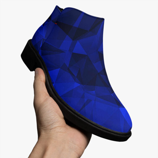 Blue Polygons Fashion Boots - Image 3