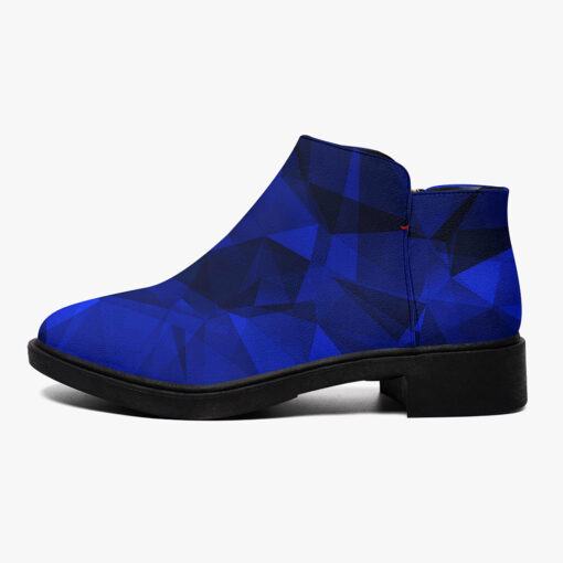 Blue Polygons Fashion Boots - Image 4