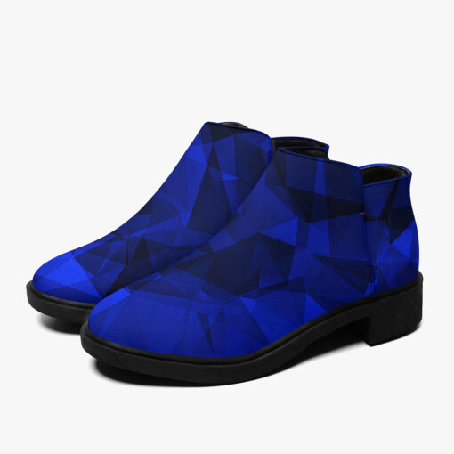 Blue Polygons Fashion Boots - Image 5