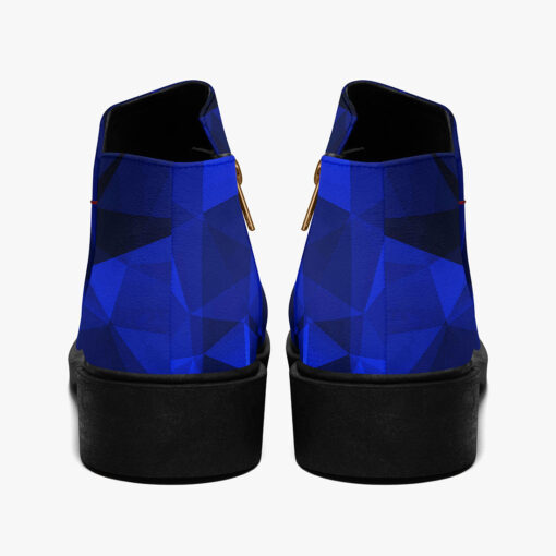 Blue Polygons Fashion Boots - Image 6