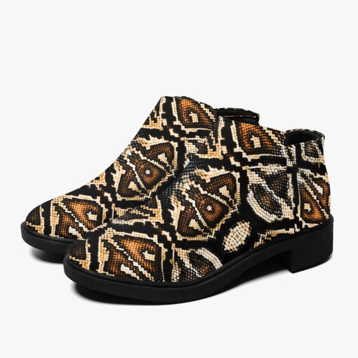 Brown Snake Ornament Fashion Boots - Image 5