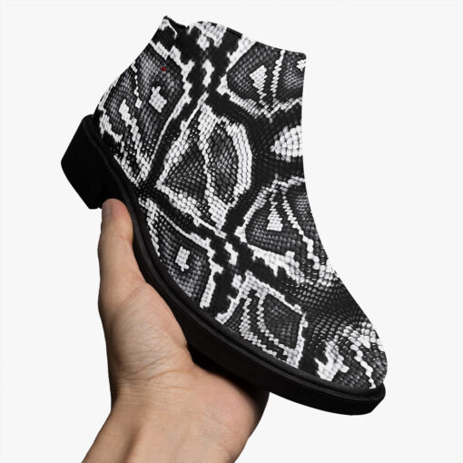 Gray Snake Ornament Fashion Boots - Image 3