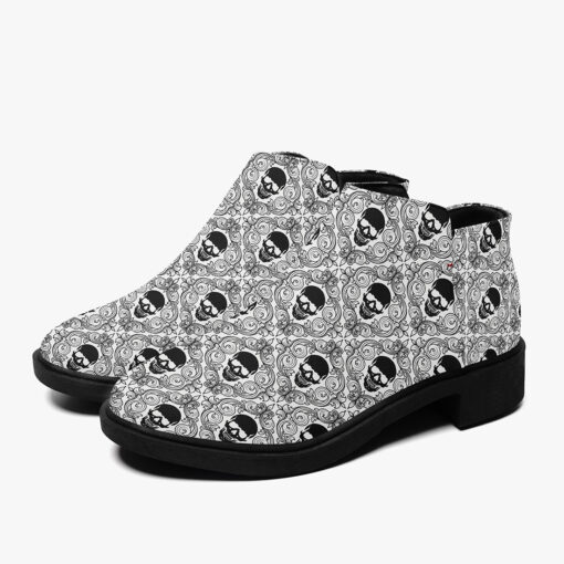 Skulls Lace Pattern Fashion Boots - Image 5