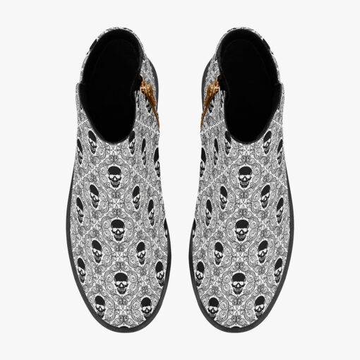 Skulls Lace Pattern Fashion Boots - Image 7