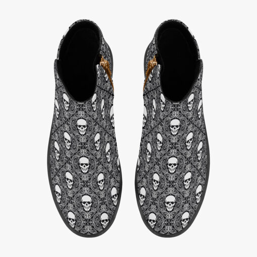 Skulls Lace Pattern Fashion Boots - Image 7