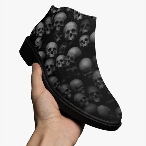 Skulls Background Fashion Boots - Image 3