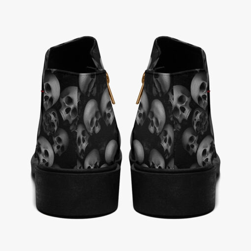 Skulls Background Fashion Boots - Image 6