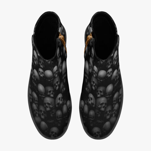 Skulls Background Fashion Boots - Image 7