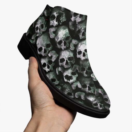 Skulls Background Fashion Boots - Image 3