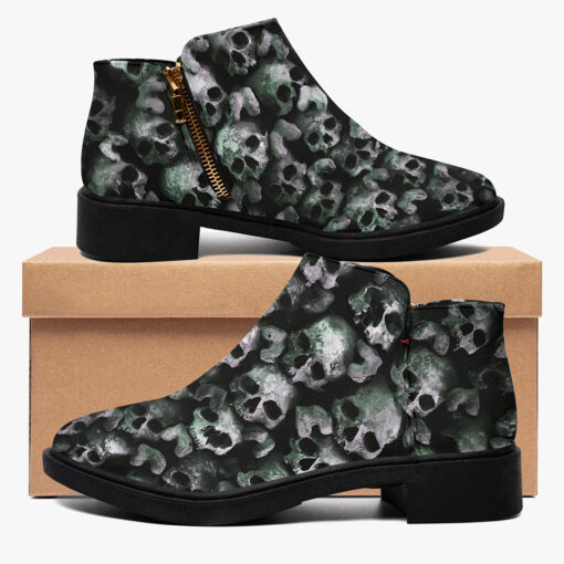 Skulls Background Fashion Boots - Image 2