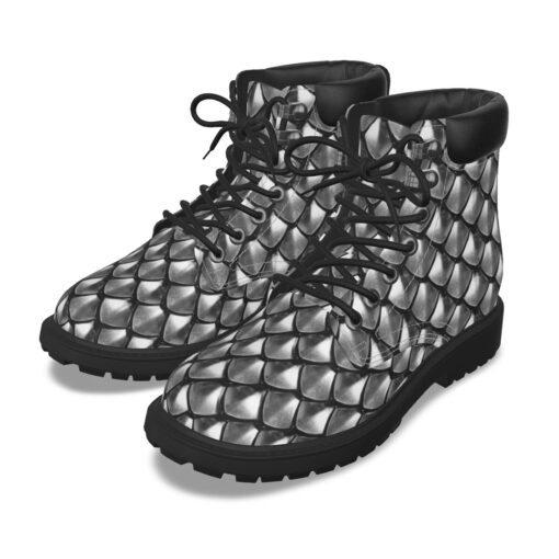 Silver Armor Scales Classic Boots - Image 2