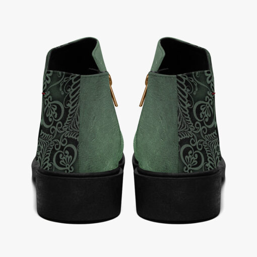 Green Lace Ornament Fashion Boots - Image 6