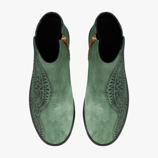 Green Lace Ornament Fashion Boots - Image 7