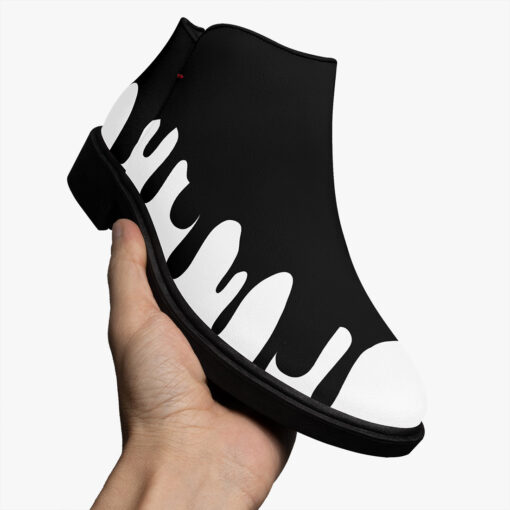 Black Paint Smudges Fashion Boots - Image 3