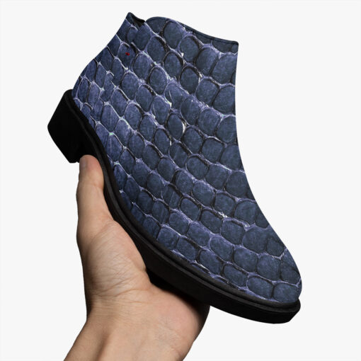 Blue Reptile Scales Fashion Boots - Image 3