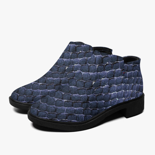 Blue Reptile Scales Fashion Boots - Image 5