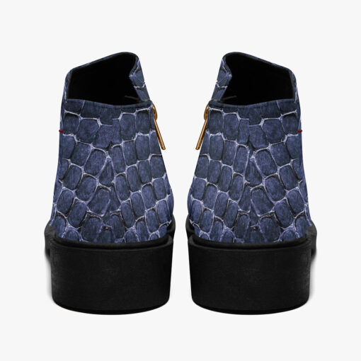 Blue Reptile Scales Fashion Boots - Image 6