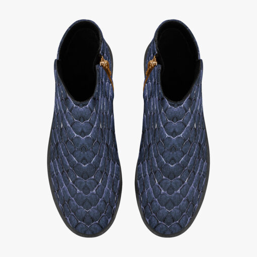 Blue Reptile Scales Fashion Boots - Image 7