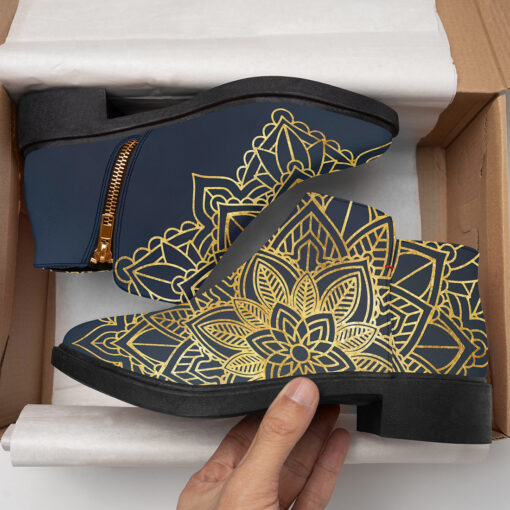 Mandala Floral Ethnic Ornament Fashion Boots