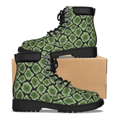 Green Snake Ornament Classic Boots