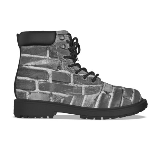 Gray Bricks Wall Classic Boots - Image 4